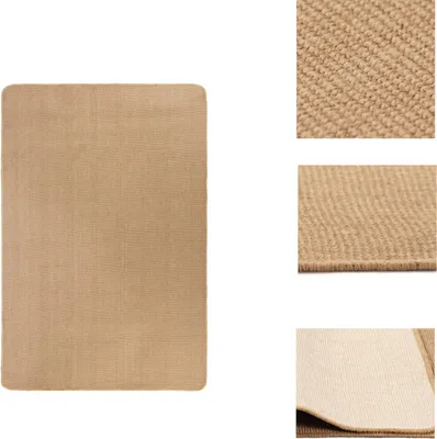 Produktbild von vidaXL Teppich Jute mit Latexrücken 70 x 130 cm Naturfarben -  Teppiche