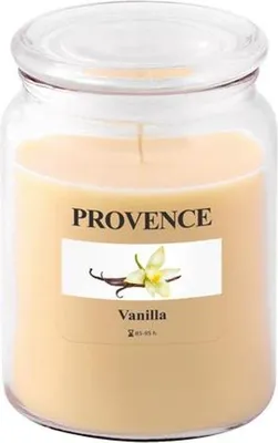 Produktbild von Provence Duftkerze in Glas mit Deckel, 510g, Vanille