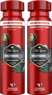 Zdjęcie produktu dla Old Spice Wolfthorn dezodorant w sprayu zapach na każdy dzień 150ml 2-pak
