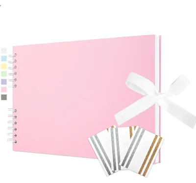 Produktbild von Fotoalbum DIY Scrapbook Spiralalbum Baby 29x21,5 CM 40 Seiten Rosa