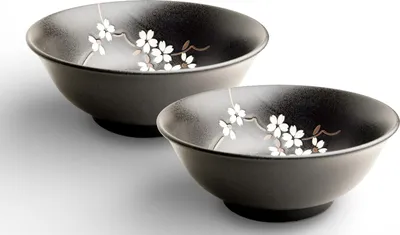 Produktbild von Japan-Bowls ASIATICA | Ramen Bowl Porzellan-Schalen - Anemone 21 cm