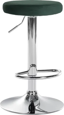 Produktbild von Barhocker HLO-CP291 Samt chrom grün