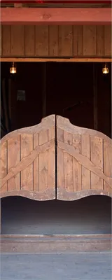 Produktbild von Wallario Poster - Saloontür, Kunstdruck Größe: 50 x 125 cm