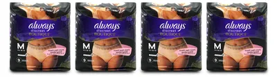 Produktbild von Always Discreet Boutique 36 Inkontinenzhöschen für Frauen, Plus 6 Tropfen, Unterwäsche Größe M