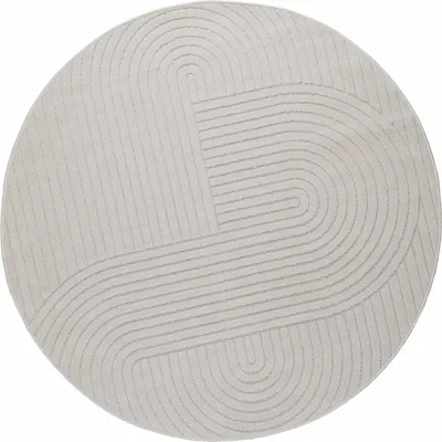 Obrázok produktu pre vidaXL Koberec PALMERAS krémový Ø 120 cm polyester