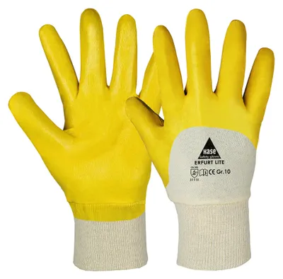 Produktbild von Hase Erfurt Lite Nitrilhandschuh aus Baumwolle Größe 7 12 Stk