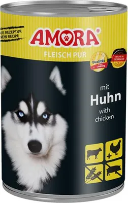 Obrázok produktu pre AMORA Dog Fleisch Pur Adult Huhn 400g
