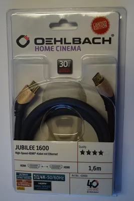 Produktbild von Oehlbach Jubilee 1600 4K 3D HDMI Kabel 1 Stück