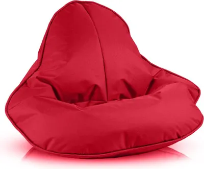 Obrázek produktu pro Ecopuf, Frog, sedací vak Pouf, sedací vak Poufsessel Pufsack pro děti, dospělé, 120x80cm, Červená Nc12