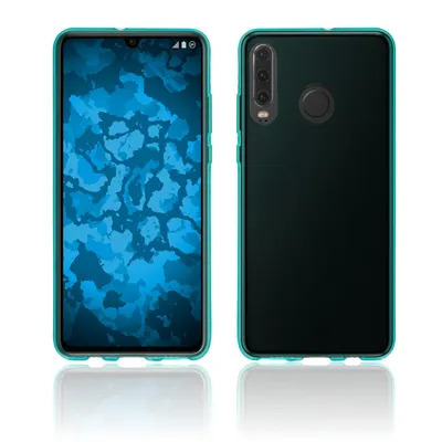 Produktbild von PhoneNatic Case kompatibel mit Huawei P30 Lite / P30 lite New Edition - türkis Silikon Hülle transparent Cover