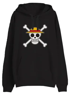 Productafbeelding van One Piece trui, schedelprint, zwart, maat L