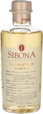 Produktbild von Sibona Grappa di Barolo | 40 % vol | 0,5 l