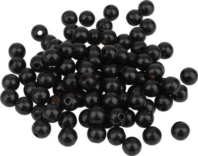 Produktbild von Holzperlen, Ø 8 mm, 85 Stück Schwarz