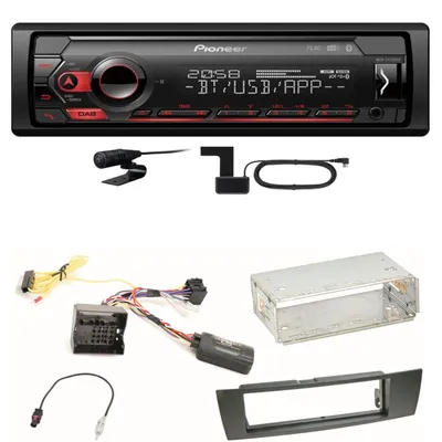 Produktbild von Pioneer MVH-S420DAB Bluetooth DAB+ AUX MP3 Einbauset für BMW E87 E81 E82 X1 E84