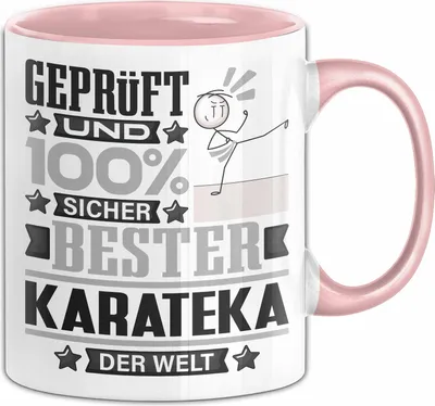 Produktbild von Karateka Geschenk Lustiger Spruch für Karateka Geschenkidee Bester Karateka Der Welt (Rosa)