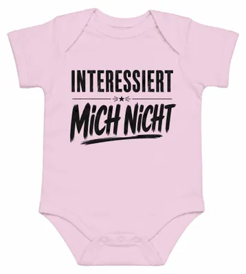 Produktbild von Interessiert Mich Nicht Lustig Spruch Sarkasmus Statement Ironie Humor Baby Body, Pink, 3/6