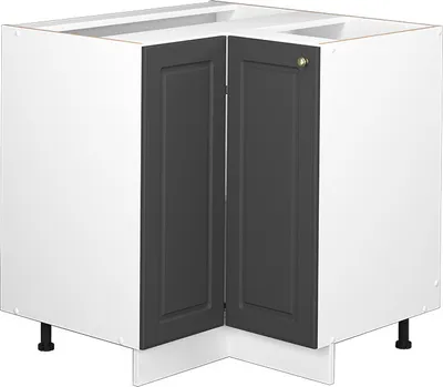 Produktbild von Eckunterschrank Vicco Fame-Line Anthrazit-Gold 80.5 cm ohne Arbeitsplatte, Model 38022