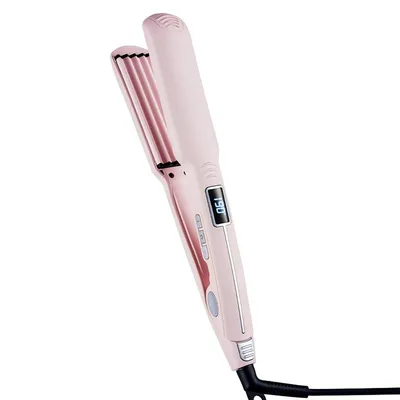 Produktbild von Keramik-Glätteisen für mehr Volumen, Haarglätter mit einstellbarer Temperatur & LCD-Display, langlebiges Styling-Glätteisen