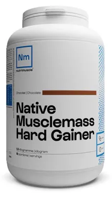 Image de Gainers - Nutrimuscle - Native musclemass hard gainer (1,8kg) - Saveur Chocolat