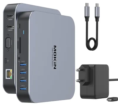 Produktbild von MOKiN Dockingstation MacBook, Docking Station für MacBook Air/Pro