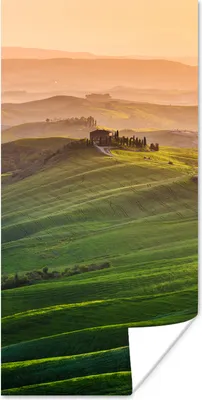 Produktbild von MuchoWow® Poster Toskana - Landschaft - Hügel 60x120 cm - Wandschmuck