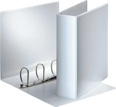 Produktbild von Präsentationsringbuch A4 4 Ringe 60mm weiß Packung mit 10 Stück
