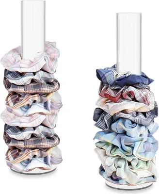 Produktbild von Acryl-Schmuckhalter Set - Transparenz-Scrunchie-Organizer für Schmuck und Haaraccessoires - Ideal für Mädchen und Teenager - Geschenk für Mädchen