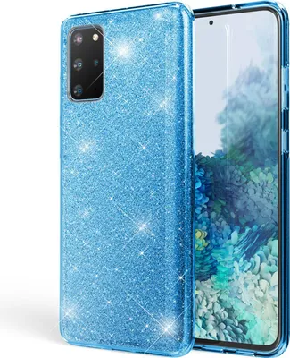 Obrázek produktu pro NALIA Glitter Case pro Samsung Galaxy S20 Plus, diamantové ochranné pouzdro na mobilní telefon, tyrkysové