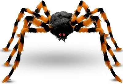 Produktbild von Halloween-Spinne 150 cm – Realistische Dekoration für Garten und Spukhaus