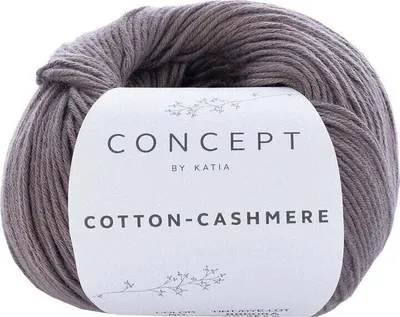 Image de Fil à tricoter Katia Coton Cashmere 60 Fawn Brown