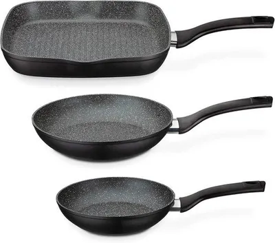 Immagine prodotto di Set da cucina in alluminio, 3 pezzi, di alta qualità