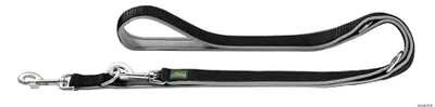 Produktbild von HUNTER Verstellbare Führleine Neopren 20/200, schwarz/grau