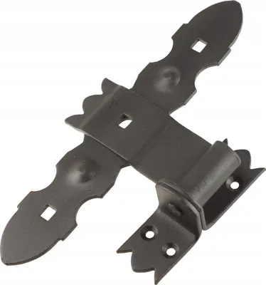 Produktbild von Zier-Scharnier für Türen FEINZ 280 x 125 mm - dekorativ - robust - für Winkelzargen - kunstvoll gestaltet