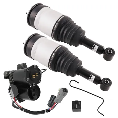 Image de 2 amortisseurs à suspension pneumatique arrière + compresseur pour Land Rover Range Rover Sport