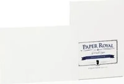 Obrázok produktu pre Balenie kariet Paper Royal A6, biela rebrovaná biela