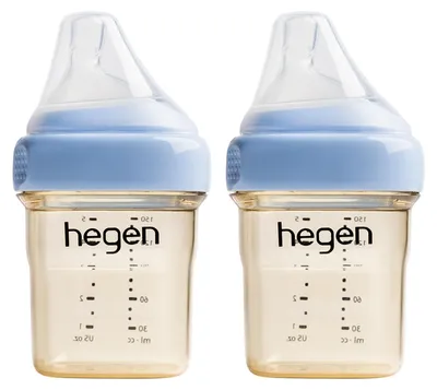 Produktbild von Hegen Babyflasche PPSU – 150 ml – 2er-Pack – Blau | Fläschchen
