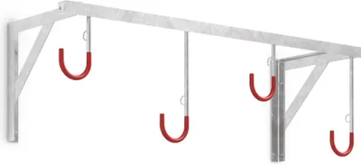 Produktbild von Fahrrad Wandhalterung 3874 | 4 Haken | B1170mm