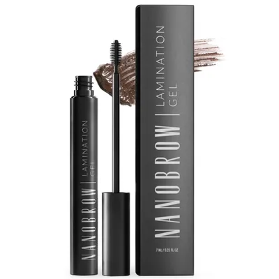 Image de Gel pour sourcils marron Nanobrow - gel teinté pour les sourcils, sourcils stylisés et remplis avec précision