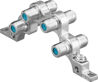 Produktbild von Goobay 67006, Kabelkombinierer, Silber, Metall, Weiblich/Weiblich, 1 Stück(e), CE, RoHS