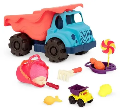 Produktbild von B.Toys Colossal Cruiser Sand Ahoy – Kipplaster mit Sandspielzeug-Set