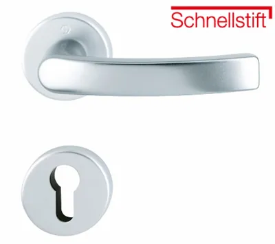Produktbild von Hoppe Luxembourg Rosettengarnitur Aluminium F1 Natur 199/42KV/42KVS, PZ Profilzylinder