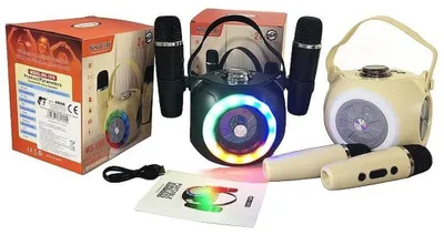 Zdjęcie produktu dla Głośnik karaoke z 2 mikrofonami USB MIX ADAR