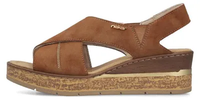 Produktbild von Rieker FSK Damen Sandalen Keilsandaletten braun 43