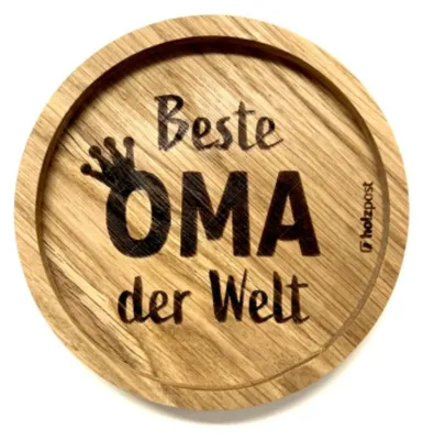 Produktbild von Holzuntersetzer "Oma"