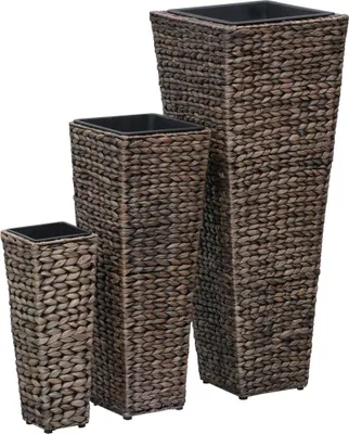 Obrázok produktu pre Vyvýšené záhony 3 ks, vodný hyacint, tmavohnedé