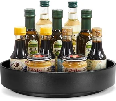 Produktbild von Famanu Kühlschrankorganizer - Drehbare Ablage für Gewürze und Flaschen