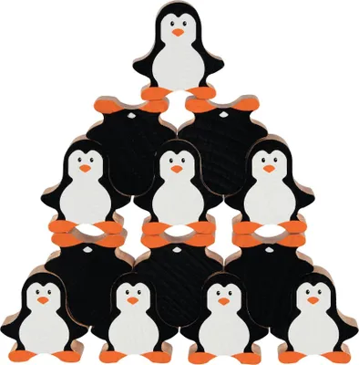 Produktbild von Goki Stapelfiguren Pinguine, 2 Jahr(e), 18 Stück(e), Holz
