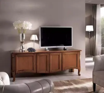 Obrázek produktu pro Komoda do obývacího pokoje Lowboard Příborník hnědý dřevěný nábytek rtv tv skříňka