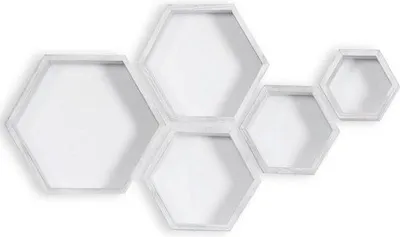 Produktbild von Famanu Wandregal Set 5-teilig - Weiß