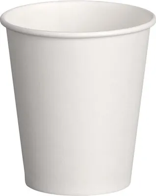 Produktbild von 50x Heiß- und Kaltgetränkebecher weiß Pappe beschichtet 300 ml | 12oz